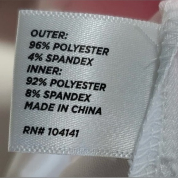 Lady Hagen White Skort with Blue, Pink & Navy Chevron Stripe Detail | Size 14 - Picture 5 of 8